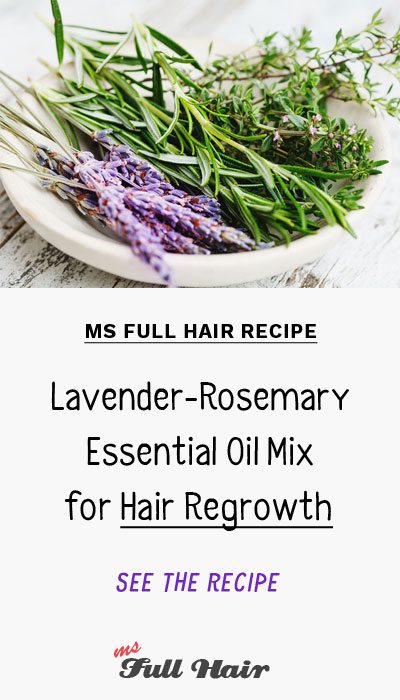 Hair Regrowth Oil Mix Lavender And Rosemary Oil For Hair Growth And Thickness Ms Full Hair